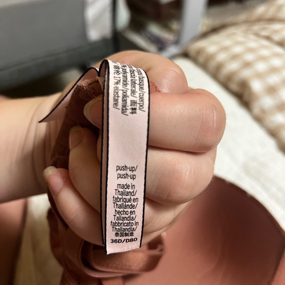 Victoria’s Secret Brown Polka Dot Push-Up Bra 36D - Picture 3 of 3